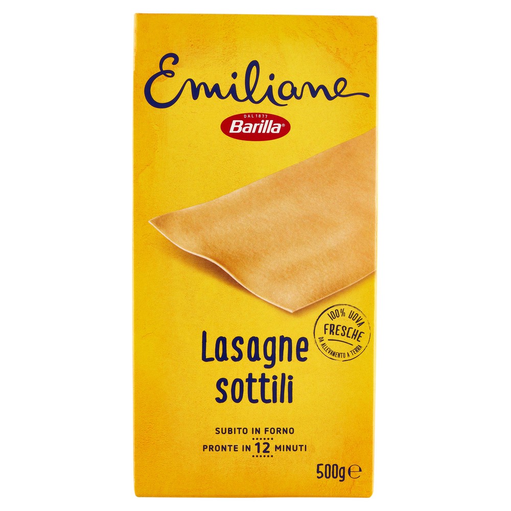 Pasta Lasagne All'uovo Le Sottili Emiliane Barilla - Foto 1