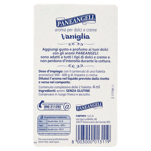 Aroma Di Vaniglia In Fialette Per Creme E Dolci 2x2ml Paneangeli - Foto 3
