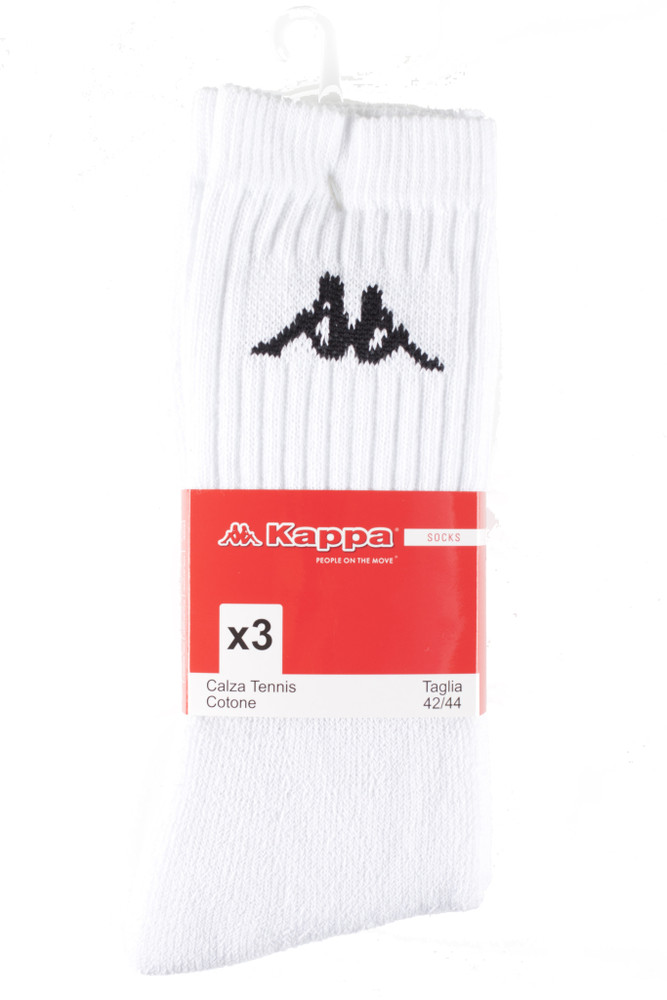 Calze Tennis Uomo 42/44 Bianco Conf Da 3 Kappa - Foto 1