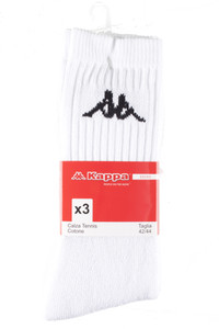 Calze Tennis Uomo 42/44 Bianco Conf Da 3 Kappa - Foto 1