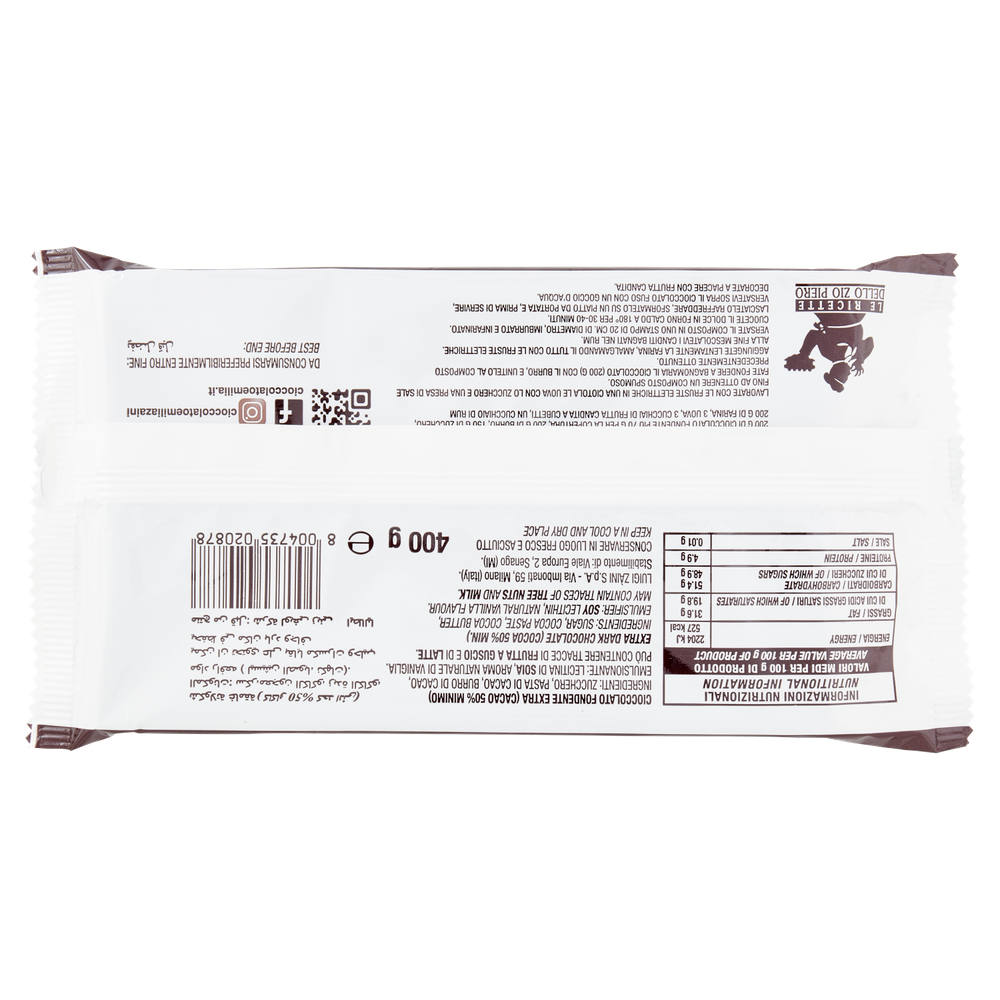 Tavoletta Di Cioccolato Fondente Extra Emilia Zàini - Foto 3
