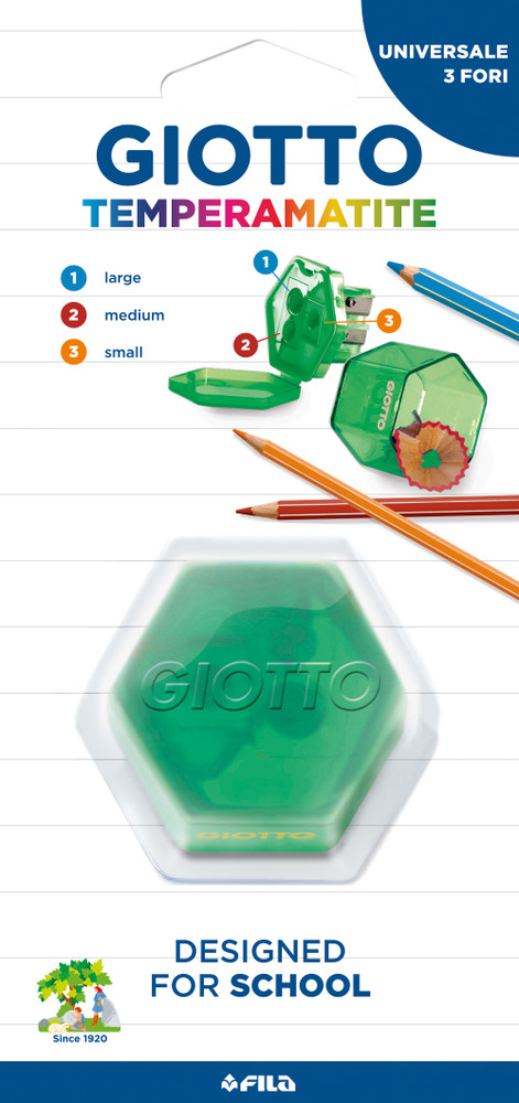 Temperamatite Universale 3 Fori Giotto - Foto 1