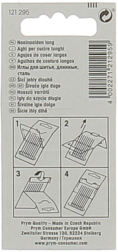 20 Aghi Per Cucire Lunghi Assortiti N.5/9 Prym - Foto 2