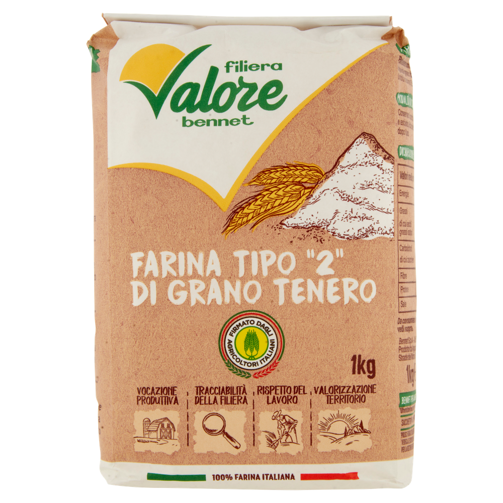 Farina Tipo "2" Di Grano Tenero Filiera Valore Bennet - Foto 3
