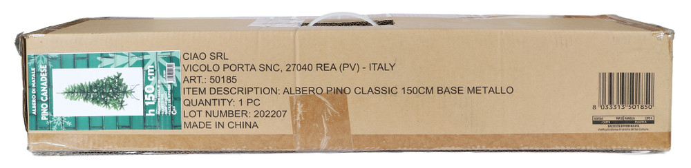 Albero Pino Classic 150cm Base Metallo - Foto 1