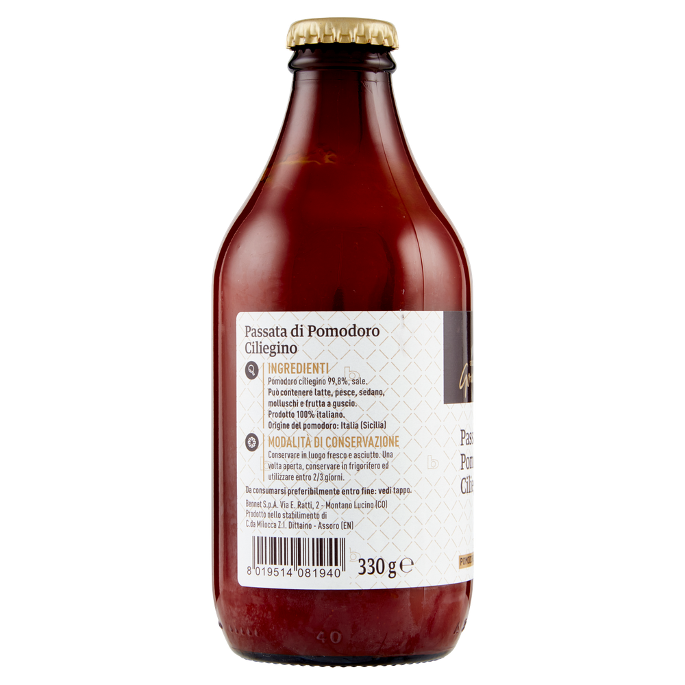 Passata Di Pomodoro Ciliegino Selezione Gourmet Bennet - Foto 2