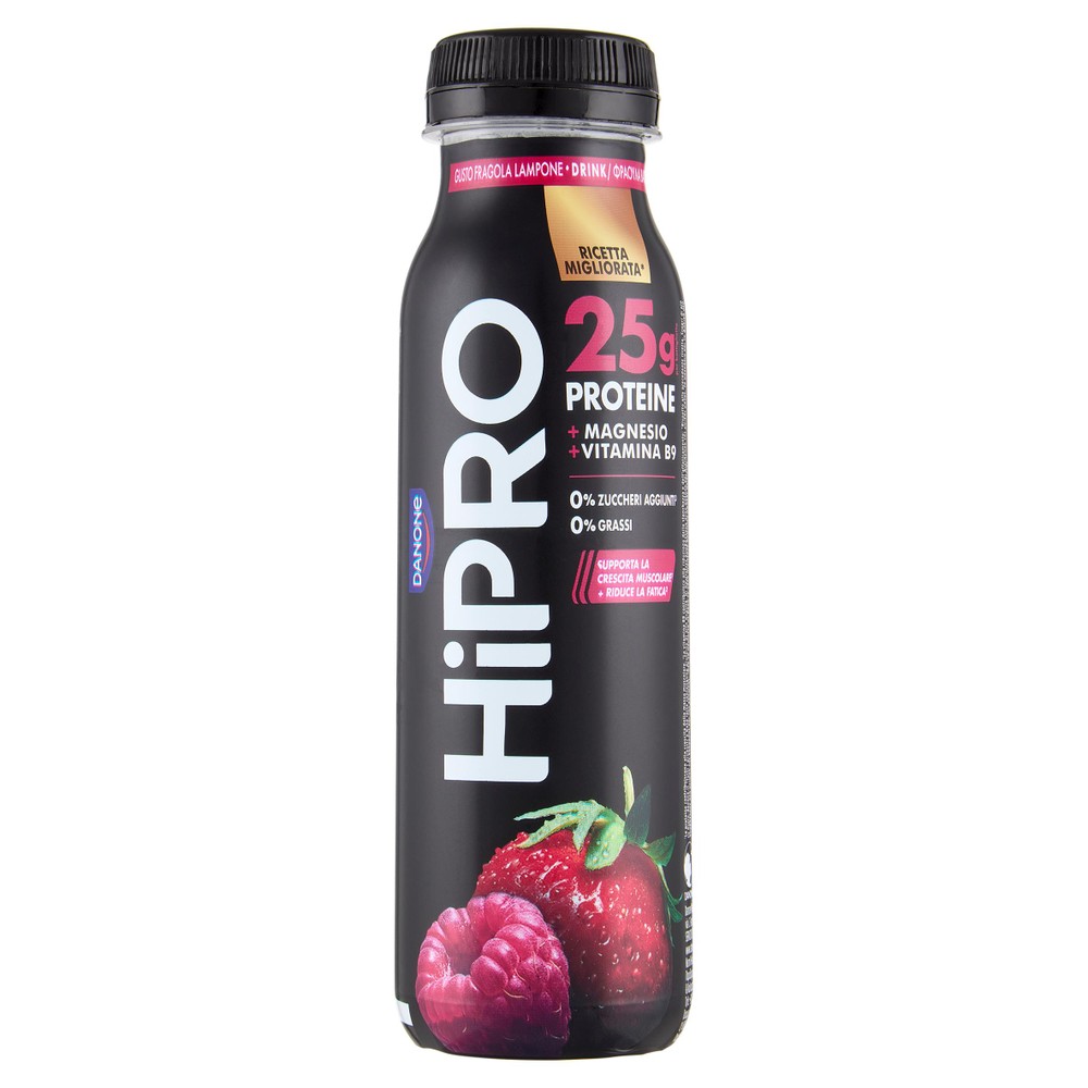 Bevanda Proteica 25g Protein Fragola Lampone No Lattosio Hipro - Foto 1