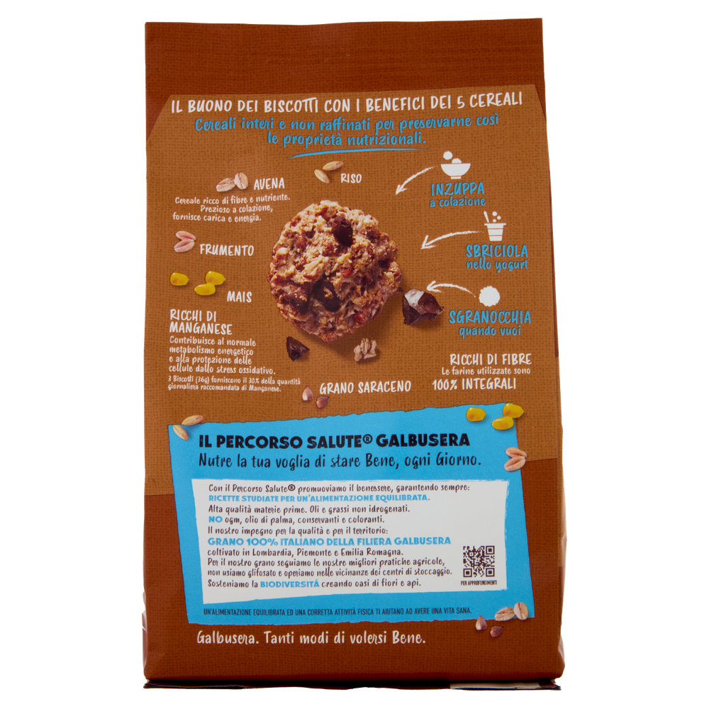 Biscotti Cereali G Granola E Frolla Con Pezzi Di Cioccolato Galbusera - Foto 3