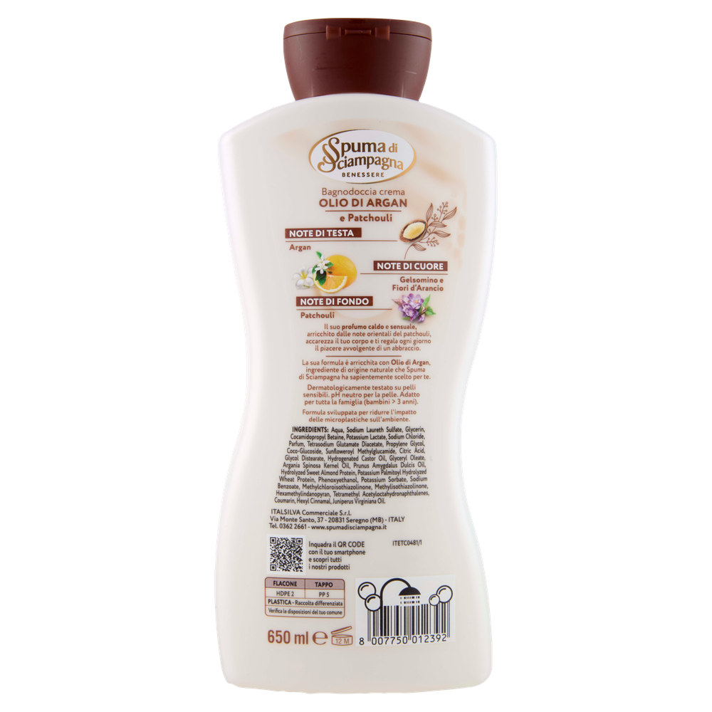Bagnodoccia Nutriente Argan Spuma Di Sciampagna - Foto 3