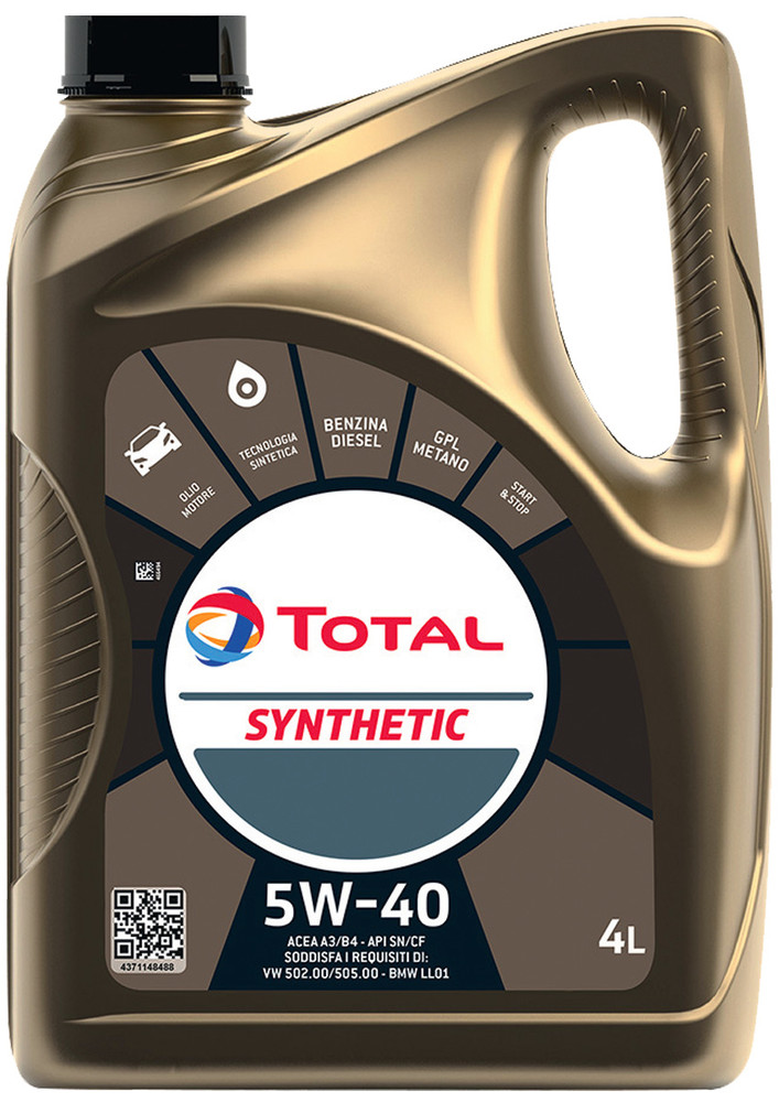 Olio Lubrificante Per Auto 5w40 4l Syntethic Total - Foto 1