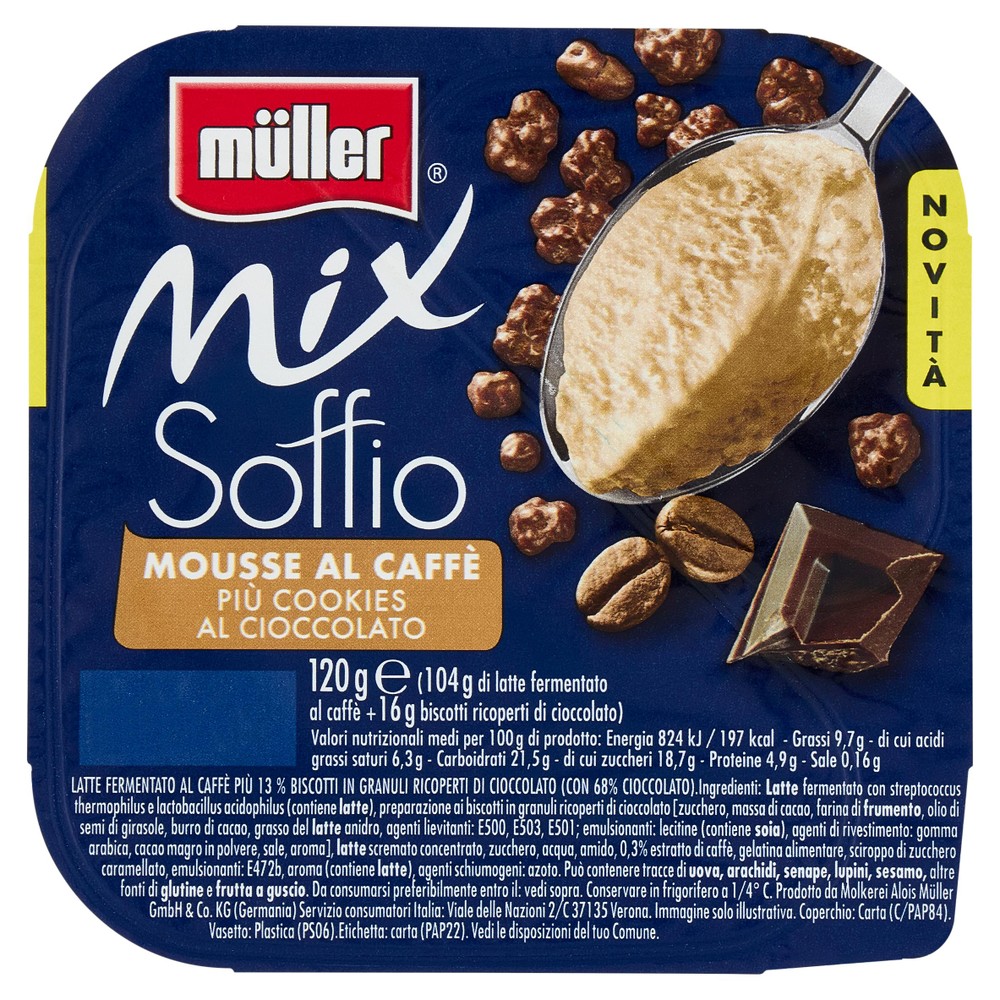 Muller Mix Soffio Mousse Al Caffe'cookies Al Cioccolato - Foto 1