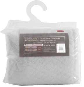 Copriguanciale Con Zip Spugna Jacquard Cm50x80 Conf Da 2 Casa Premium - Foto 2