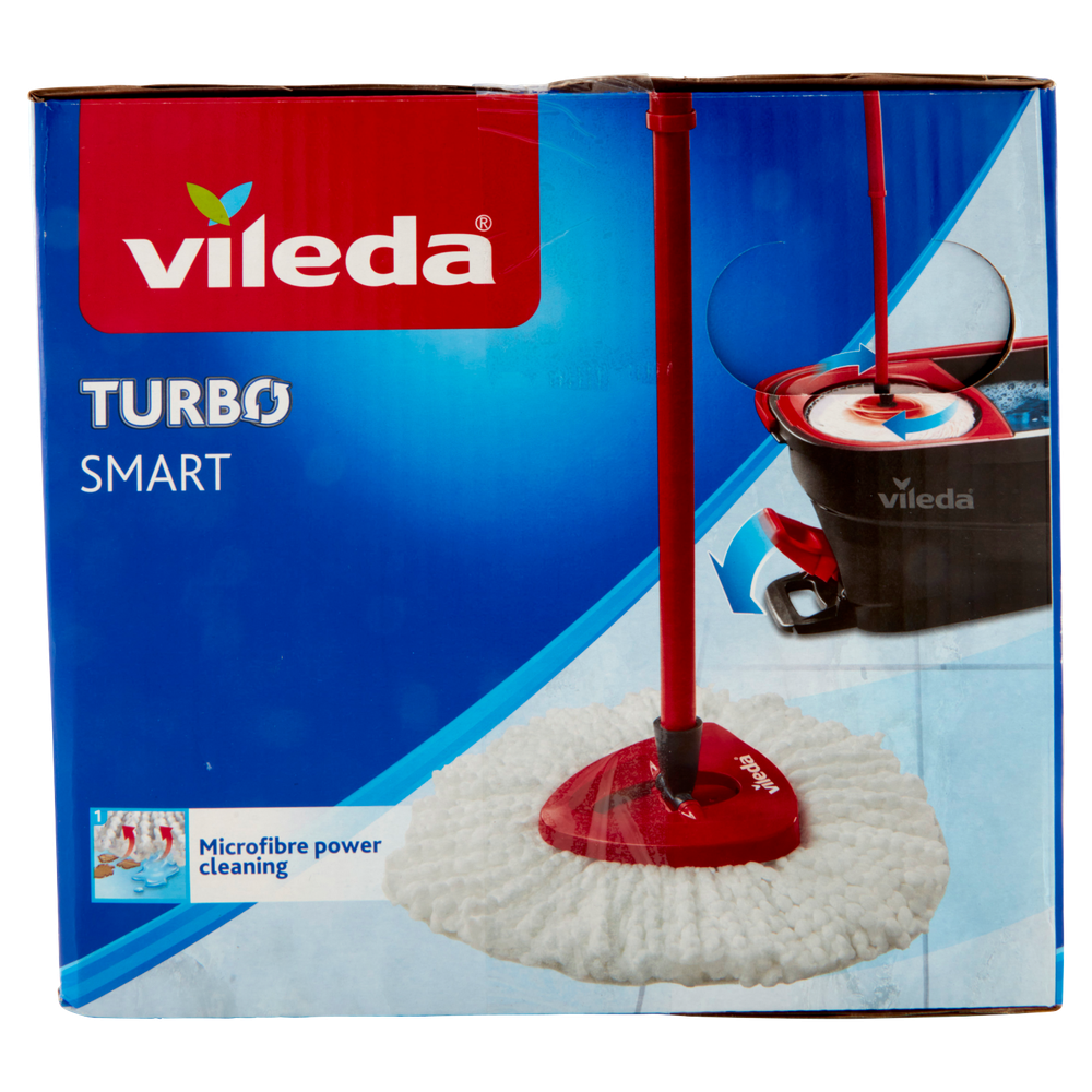 Kit di lavaggio VILEDA Turbo Smart System. Mop + secchio. Sistema