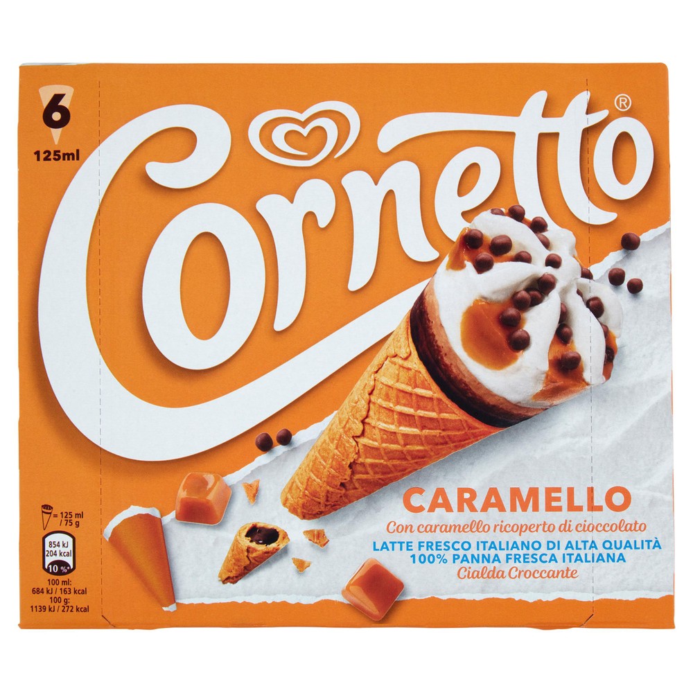 6 Cornetto Caramello Algida - Foto 1