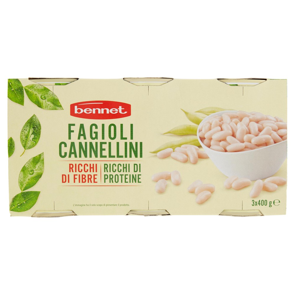 Fagioli Cannellini Lessati 3x250g Bennet - Foto 1