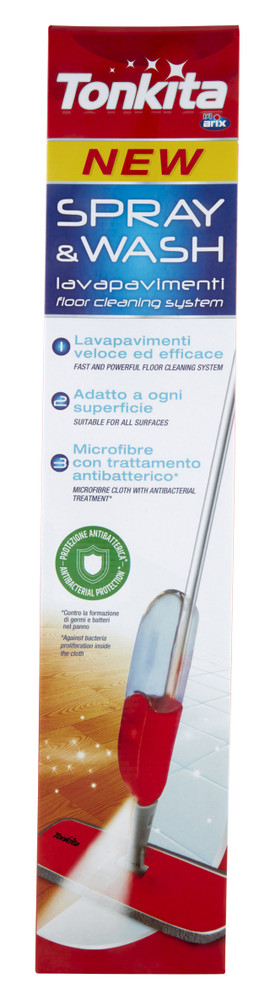 Spray & Wash Lavapavimenti Con Trattamento Antibatterico Tonkita - Foto 1