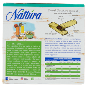 Nattura Cannolo Crunch Con Crema Cacao E Nocciole Senza Glutine 5x25g - Foto 3