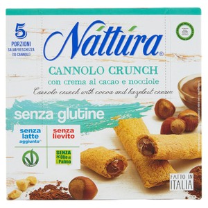Nattura Cannolo Crunch Con Crema Cacao E Nocciole Senza Glutine 5x25g - Foto 1