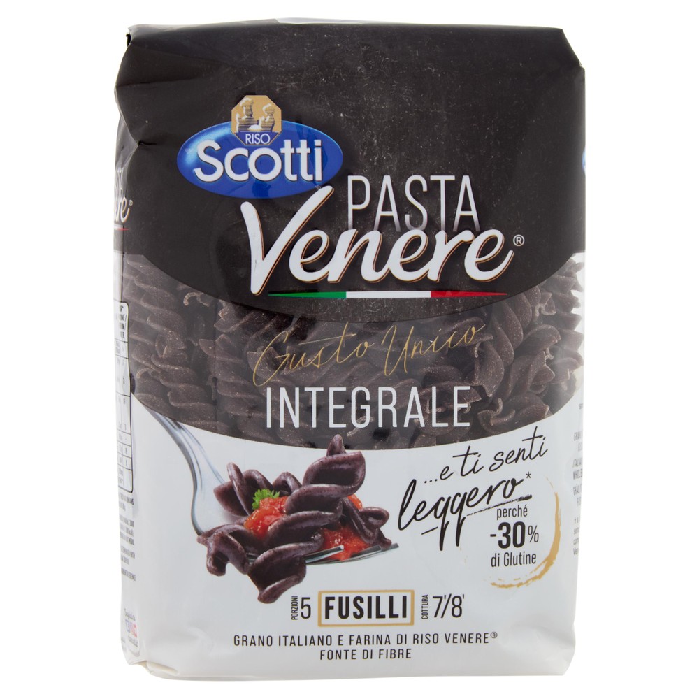 Pasta Venere Integrale Fusilli Riso Scotti - Foto 1