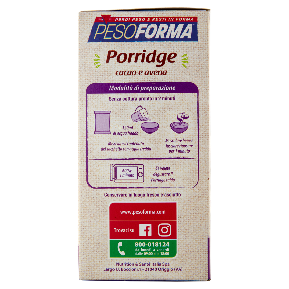 Pesoforma Porridge Cacao/Avena