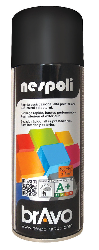 Spray Acrilico Brillante Nero Opaco Nespoli Ml.400