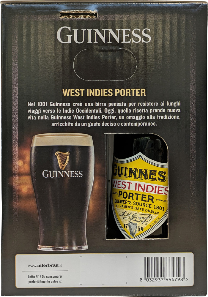 Porter Confezione 3 Bott. 50cl + 1 Bicch. Da Pinta Guinness - Foto 3