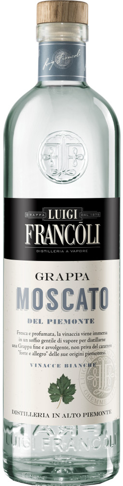 Grappa Moscato 41,5% Francoli - Foto 1