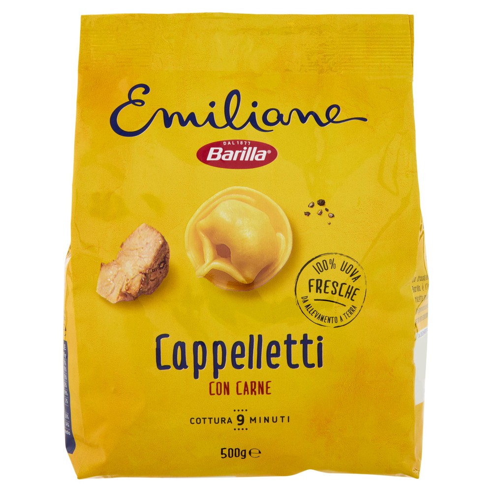 Pasta Cappelletti All'uovo Rispieni Di Carne Emiliane Barilla - Foto 1