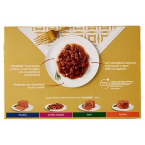 Alimento Umido Per Gatti Dadini In Salsa Gourmet Gold  Conf. Da 12 - Foto 3