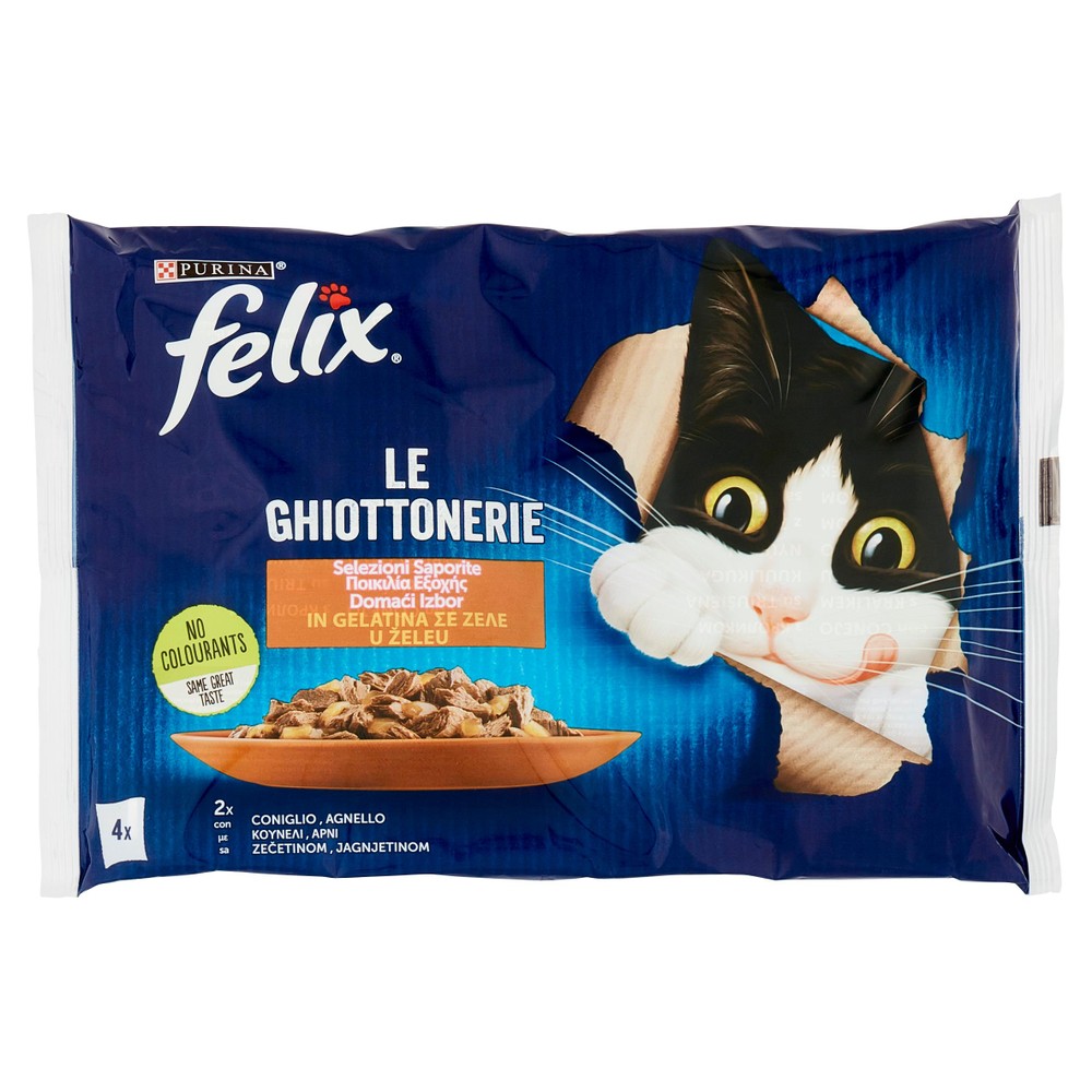 Alimento Umido Gatti Felix Ghiottonerie Coniglio & Agnello - Foto 1