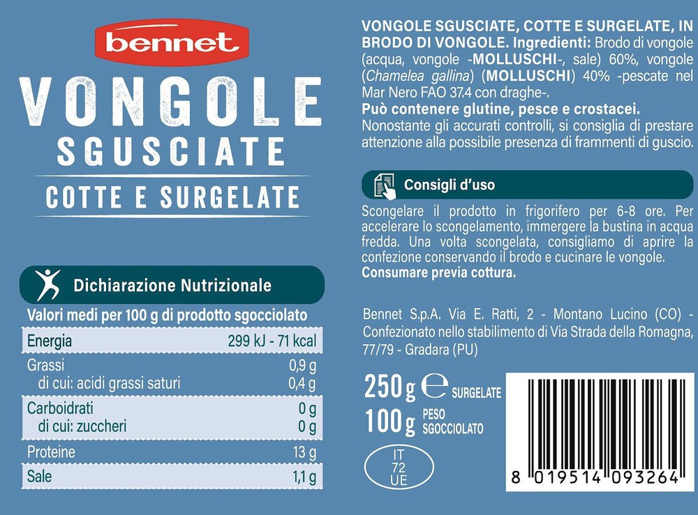 Vongole Sgusciate Cotte In Astuccio Bennet - Foto 2