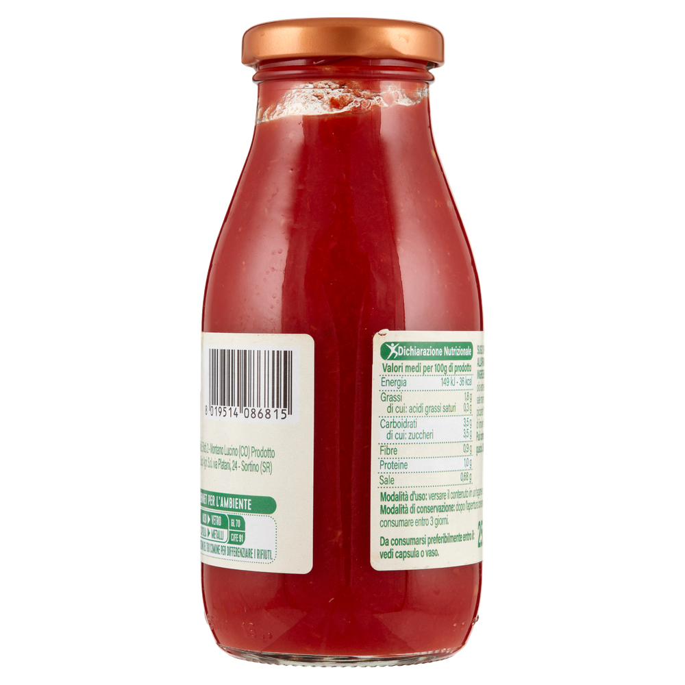 Sugo Di Pomodoro Ciliegino All'arrabbiata Biologico Bennet Bio - Foto 3