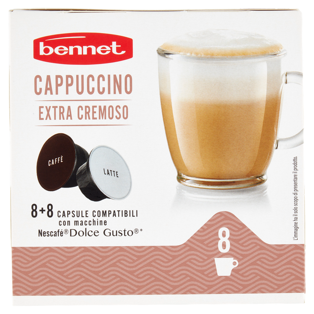 Cappuccino Extra Cremoso In Capsule Compatibili Con Nescafé 8+8 Bennet - Foto 2