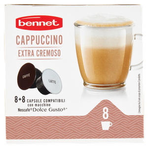 Cappuccino Extra Cremoso In Capsule Compatibili Con Nescafé 8+8 Bennet - Foto 2