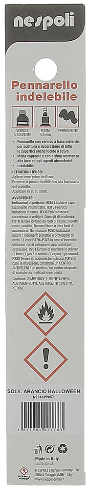 Pennarello Paint Indelebile A Vernice Solvente Rosso Nespoli - Foto 2