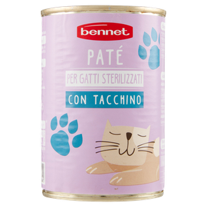 Pate' Gatti Sterilizzato Gatto Tacchino Bennet - Foto 3