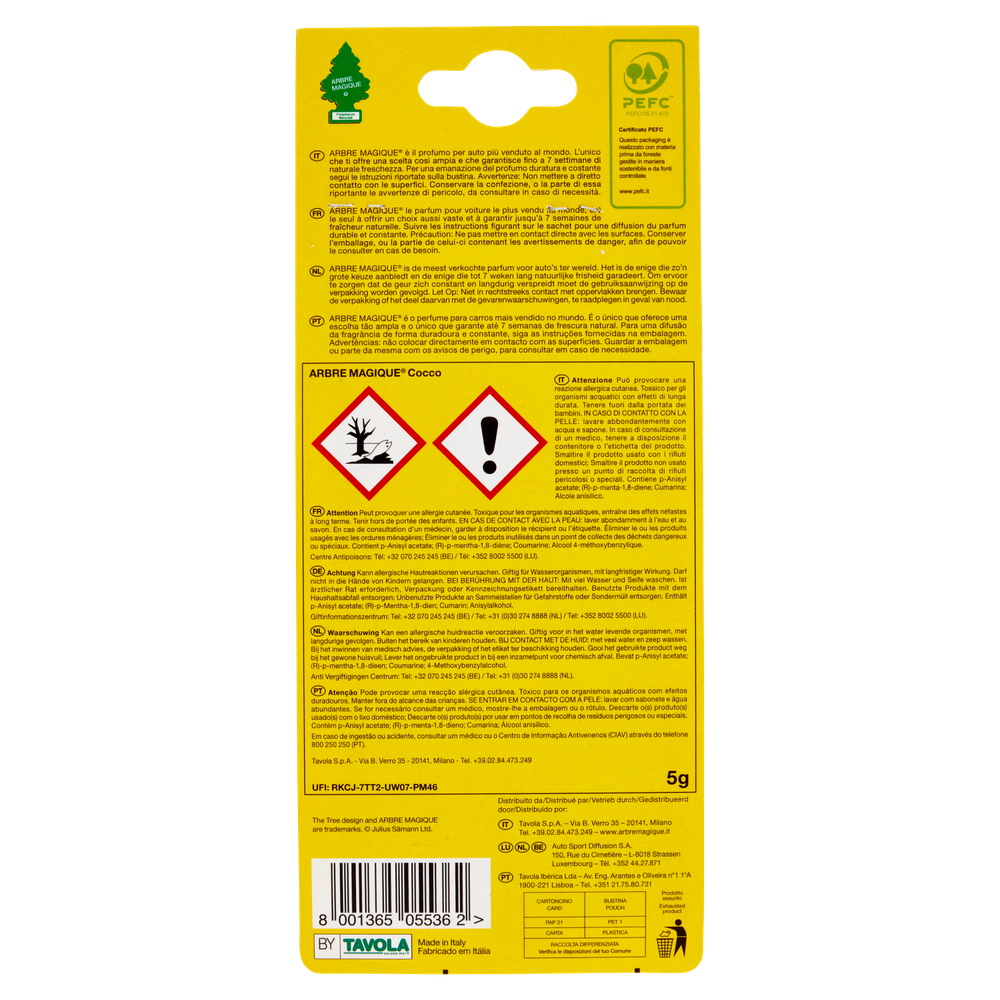 Profumatore Per Auto Arbre Magique Cocco - Foto 3
