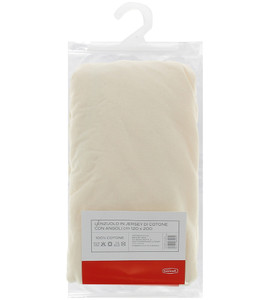 Lenzuolo Jersey Angoli Tinta Unita 1pz 1/2 Cm120x200 Avorio Casa - Foto 2