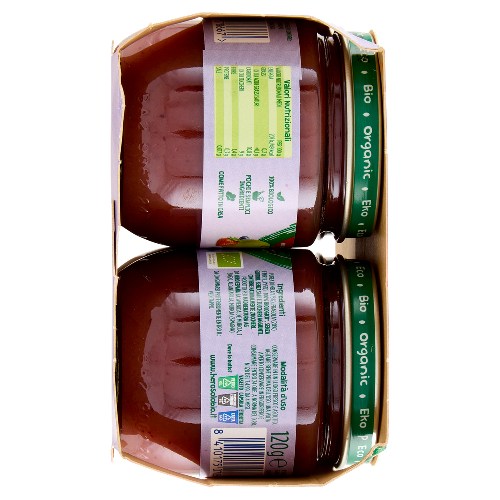 Omogeneizzato Solo Mela Fragola Mirtilli Conf.Da 4 Hero - Foto 2