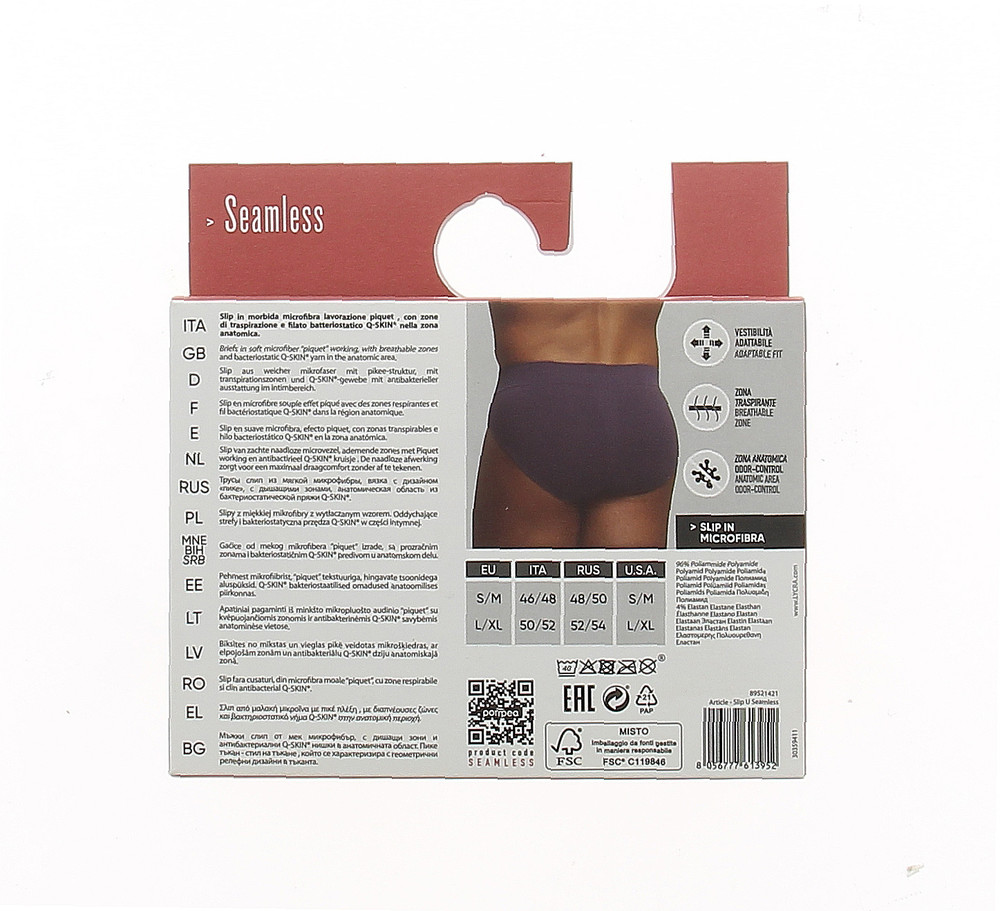 Slip Uomo Seamless L/Xl Blu Pompea - Foto 3