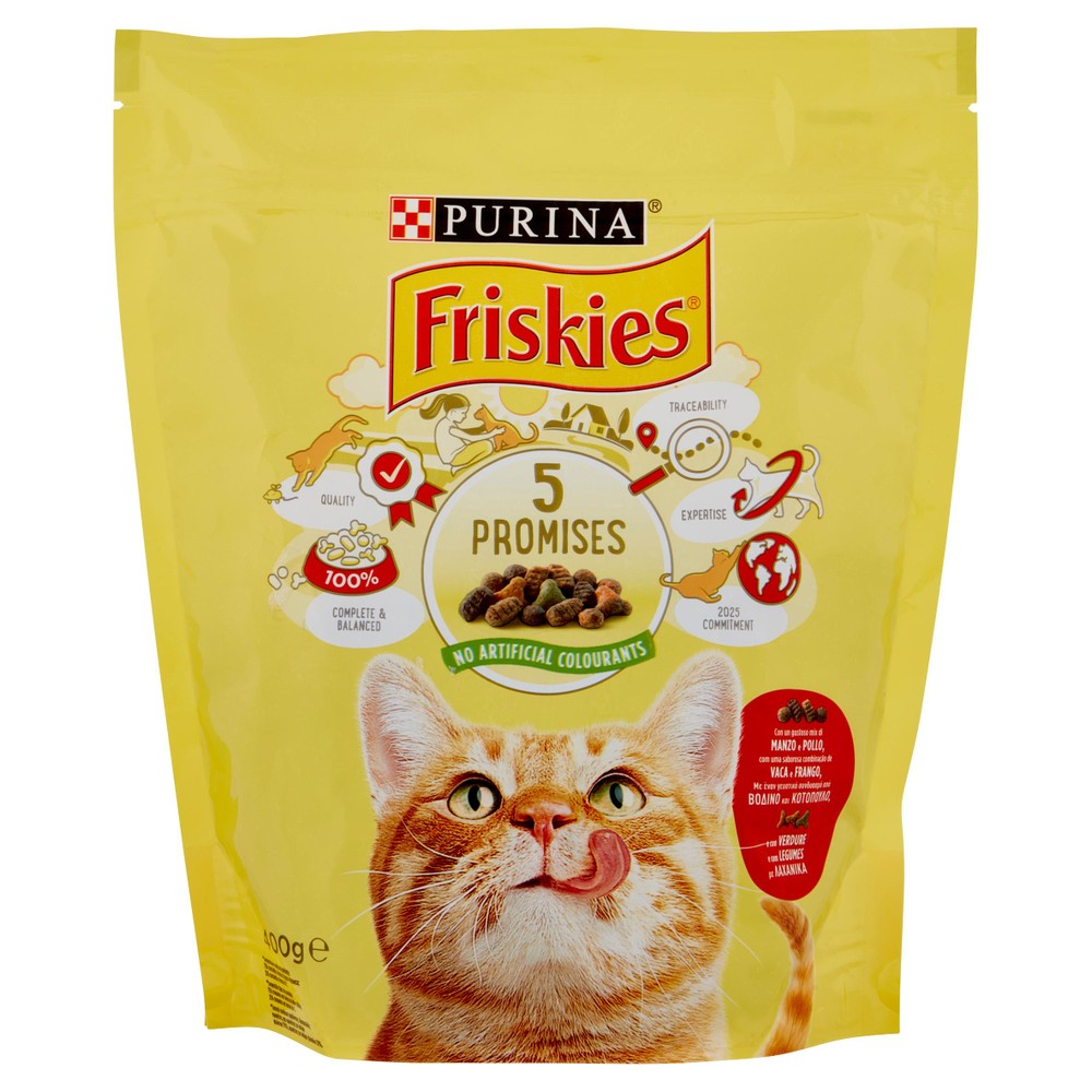 Alimento Secco Per Gatti Friskies Manzo/Pollo/Verdure - Foto 1