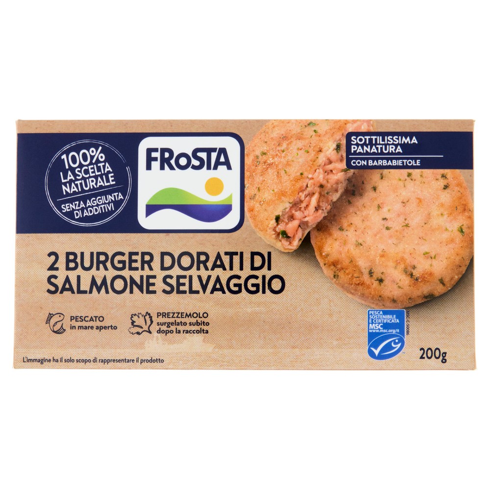 Burger Dorato Al Salmone Frosta - Foto 1