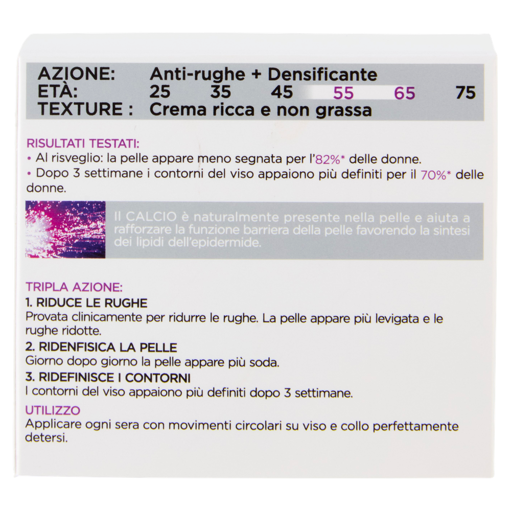 Crema Notte Antirughe Con Calcio 55+ L'oreal - Foto 3