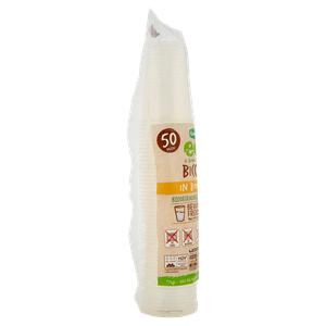 50 Bicchieri Trasparenti In Bioplastica Compostabile 390 Cc Bennet Eco - Foto 2