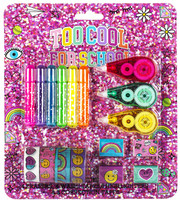 Set Cartoleria Include 4 Gomme, 4 Nastri Adesivi Decorati,6 Set Cartoleria Include 4 Gomme, 4 Nastri Adesivi Decorati,6