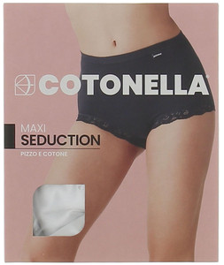 Culotte Con Pizzo 6 Nero Cotonella Bennet Online