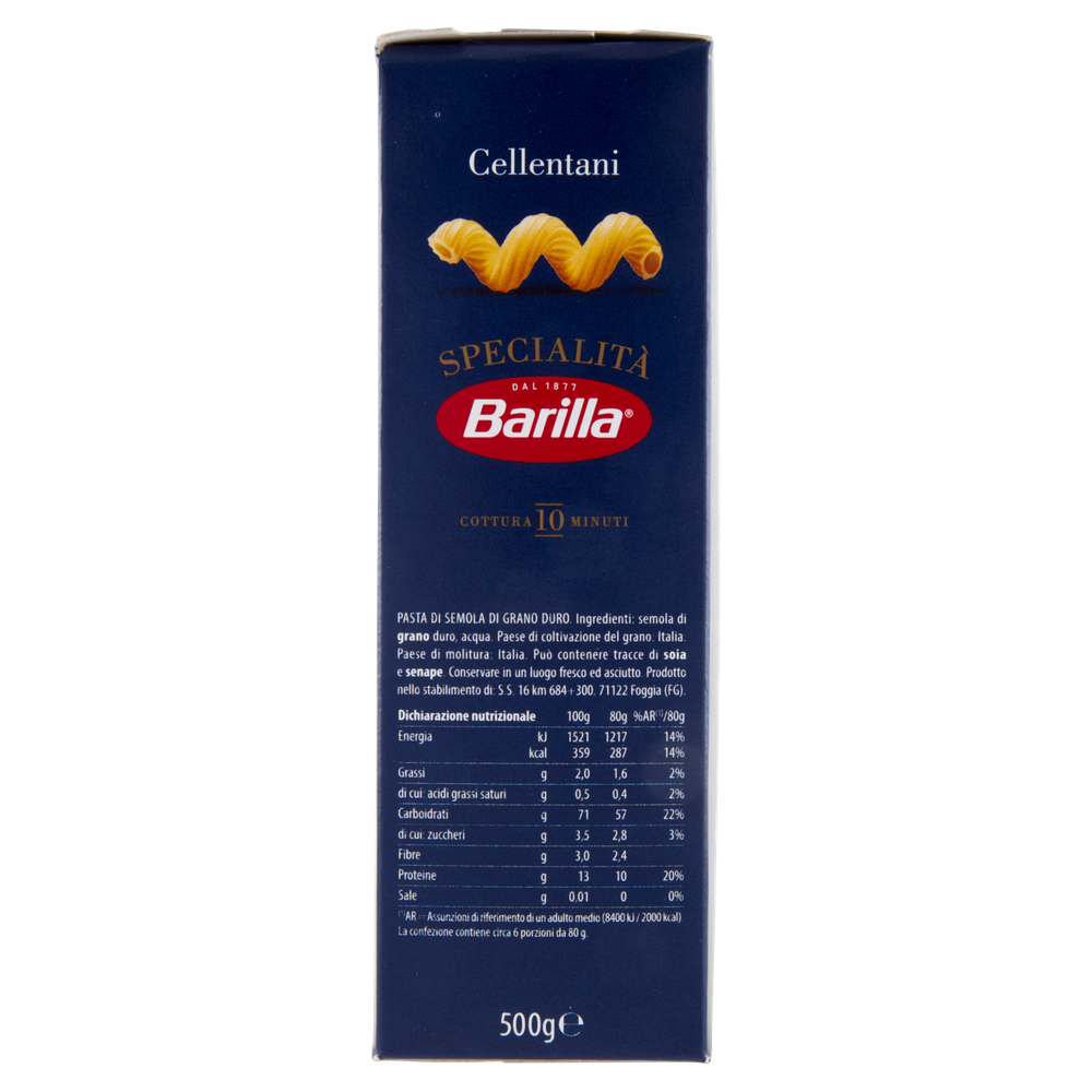 Pasta Cellentani Specialita' 100% Grano Italiano Barilla - Foto 2