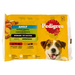 Pedigree Pouch Adult Manzo Tacchino Salsa 4x100g - Foto 1