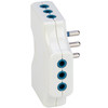 Adattatore Spaziozero Con Spina 10a E 3 Prese 10a 2p+t Polypool