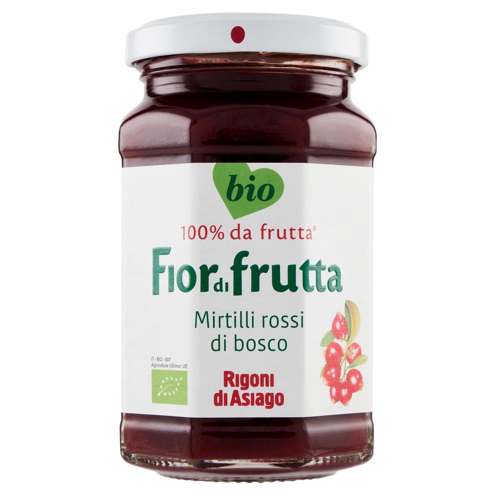 Confettura Fiordifrutta Ai Mirtilli Rossi Biologici Rigoni Di Asiago - Foto 1